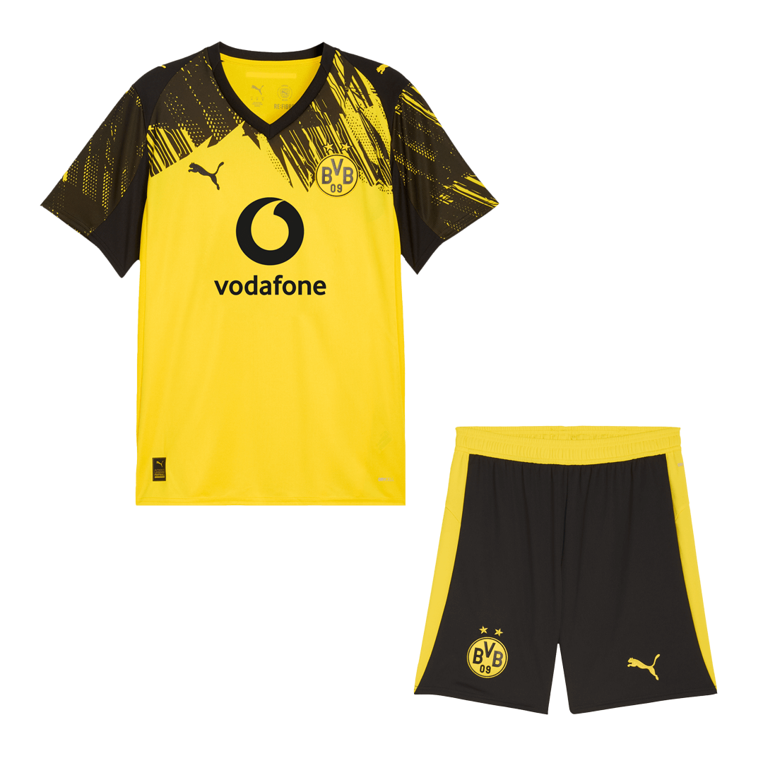 Kit de fútbol local del Borussia Dortmund (Kit y pantalón corto) 2025/26, amarilla