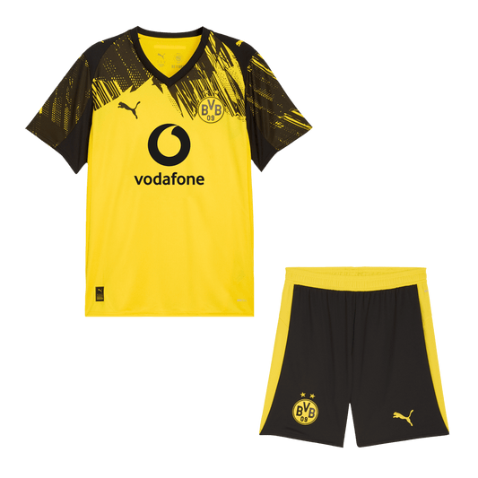 Kit de fútbol local del Borussia Dortmund (Kit y pantalón corto) 2025/26, amarilla