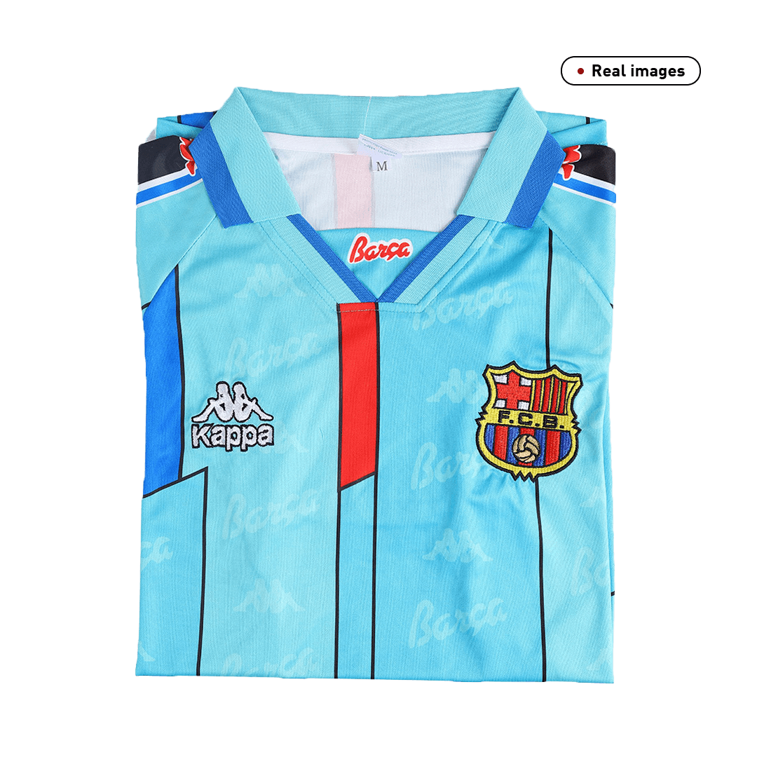 Camiseta retro de fútbol visitante del Barcelona 1996/97