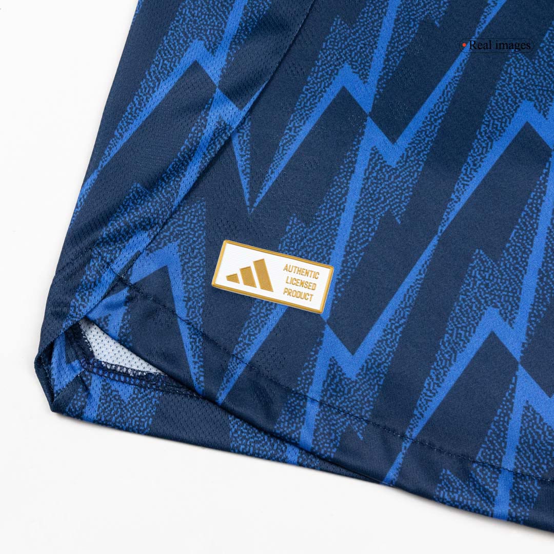 Camiseta de fútbol visitante auténtica del Arsenal 2025/26, color azul, número 41 de RICE