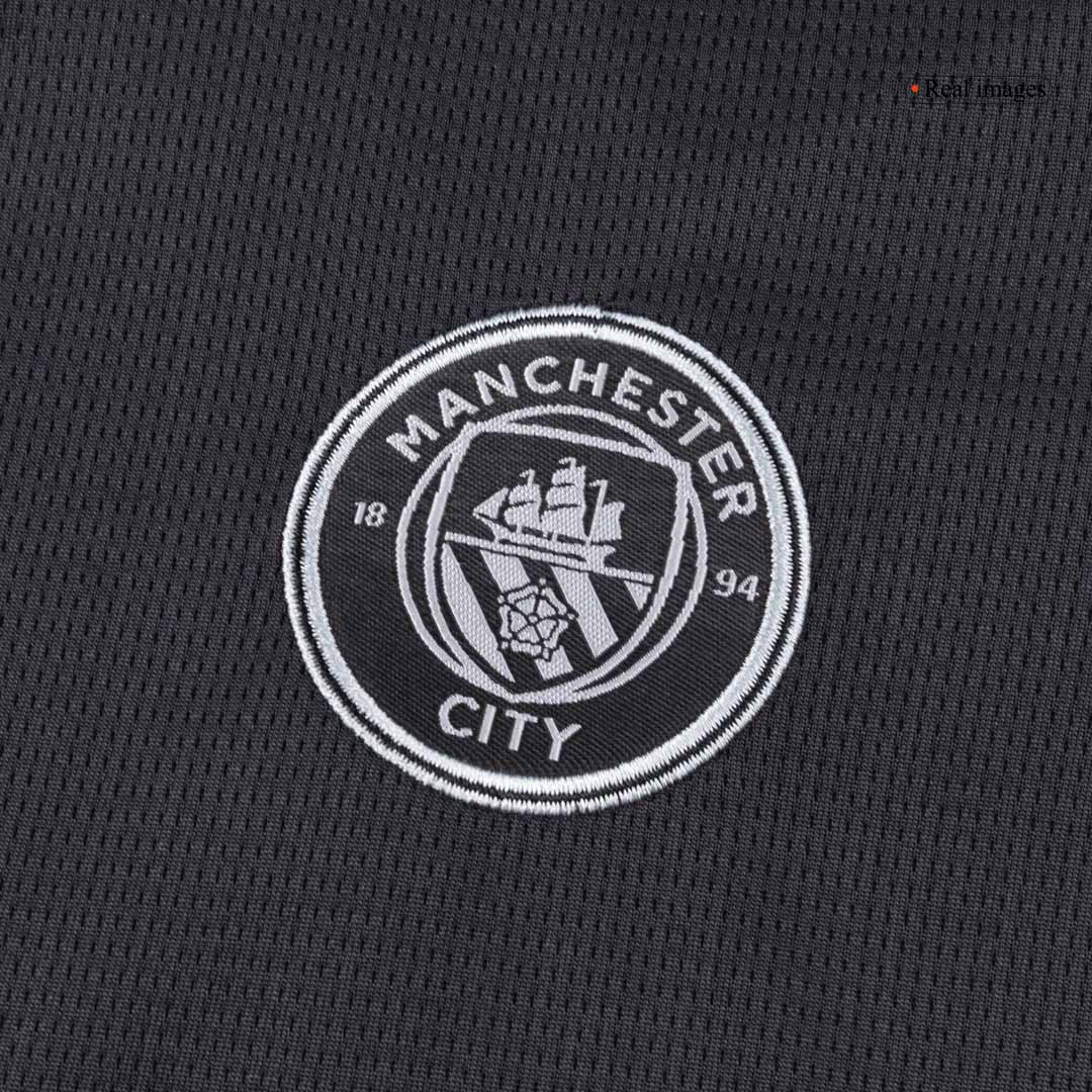 Kit de fútbol visitante del Manchester City para niños (Kit, pantalón corto y calcetines) 2025/26