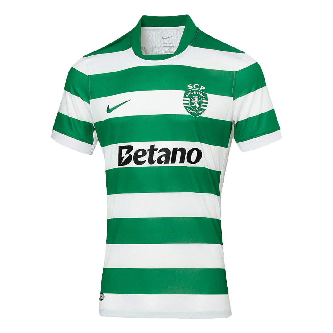 Camiseta de fútbol local del Sporting CP 25/26 verde y blanco