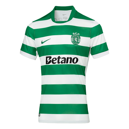 Camiseta de fútbol local del Sporting CP 25/26 verde y blanco