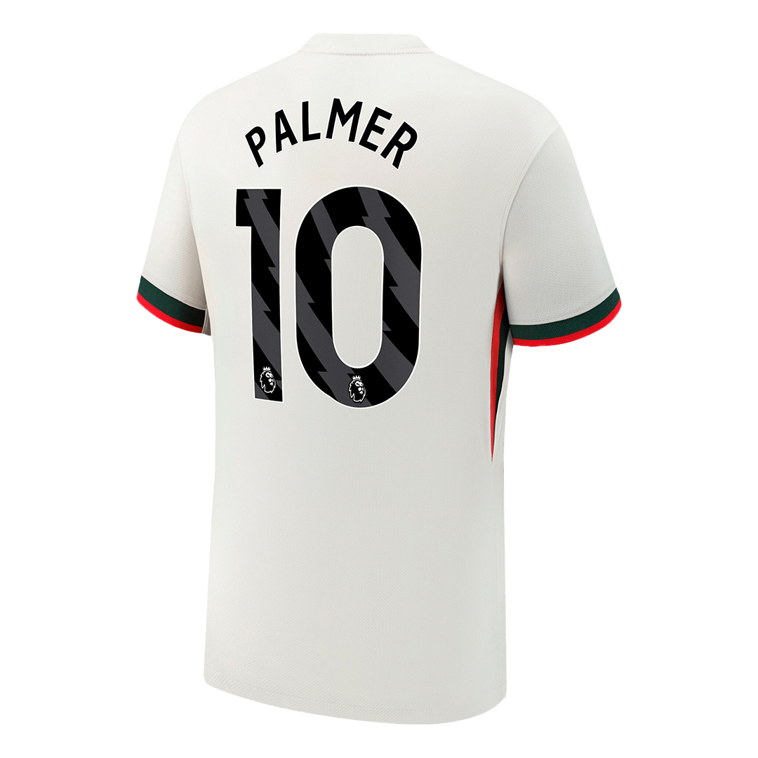Camiseta de fútbol visitante PALMER #10 del Chelsea 2025/26, blanca