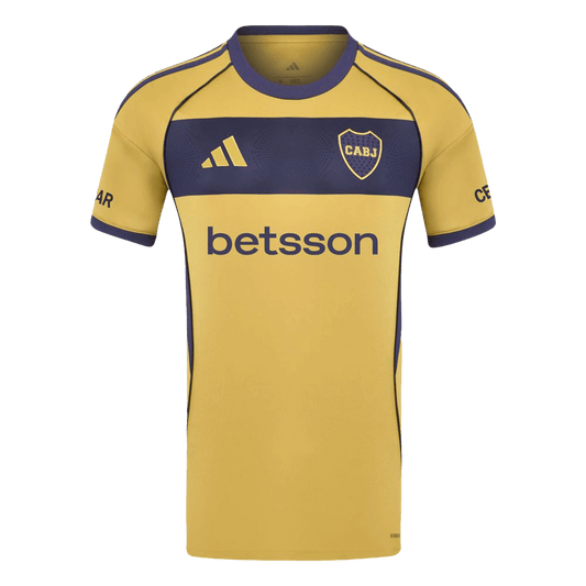 Camiseta de fútbol visitante de Boca Juniors 2025/26 amarilla