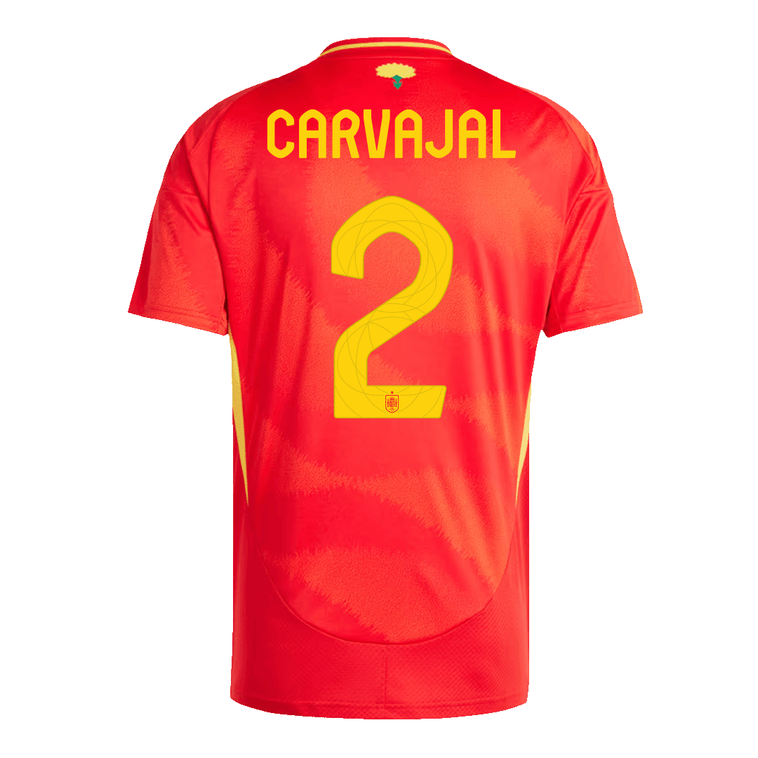 Camiseta de fútbol local de España CARVAJAL #2 Eurocopa 2024