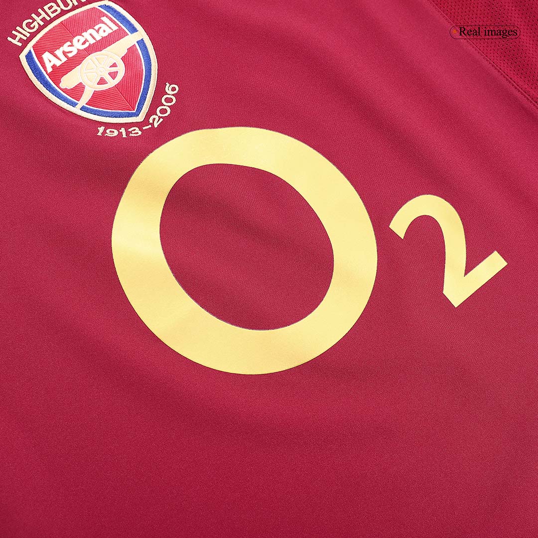 Camiseta de fútbol retro BERGKAMP #10 2005/06 Arsenal local