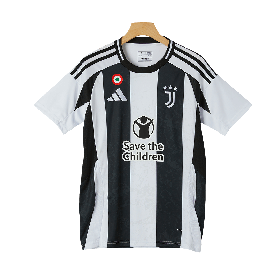 Camiseta de fútbol local de la Juventus 2024/25 - Patrocinador de Save The Children