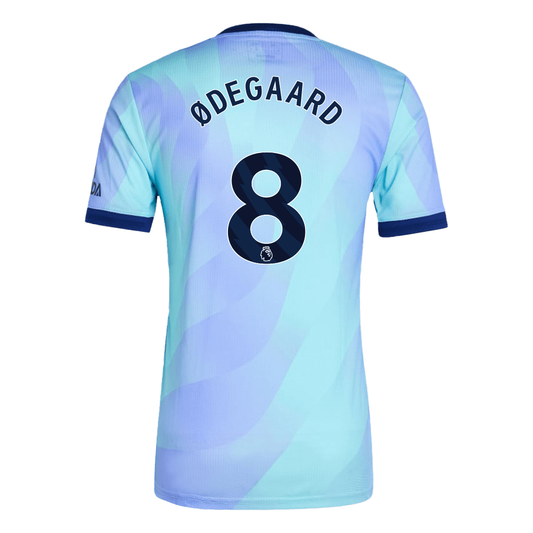 Camiseta de fútbol de visitante auténtica de ØDEGAARD #8 del Arsenal 2024/25