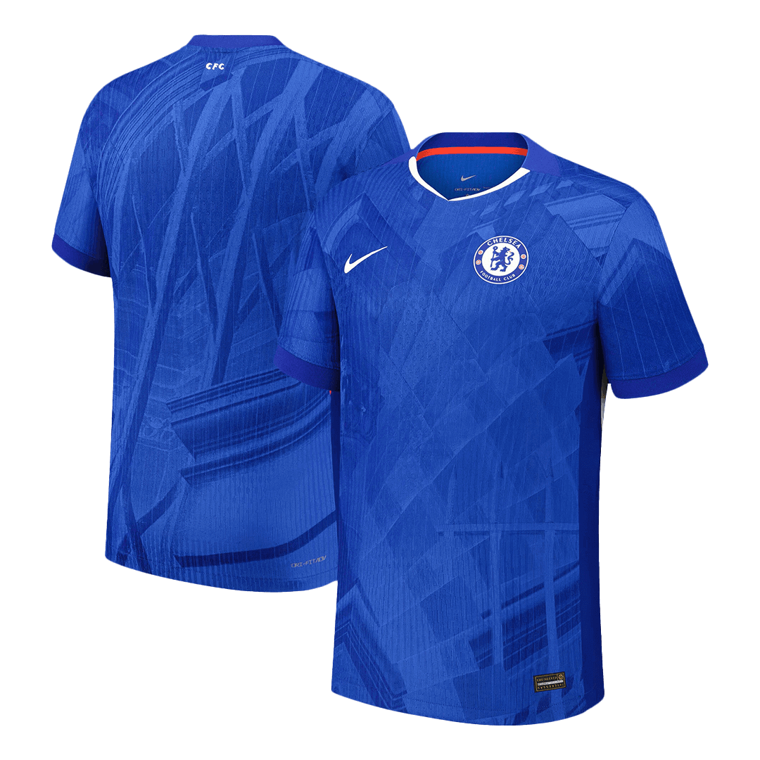 Camiseta de fútbol local auténtica del Chelsea 2025/26 azul