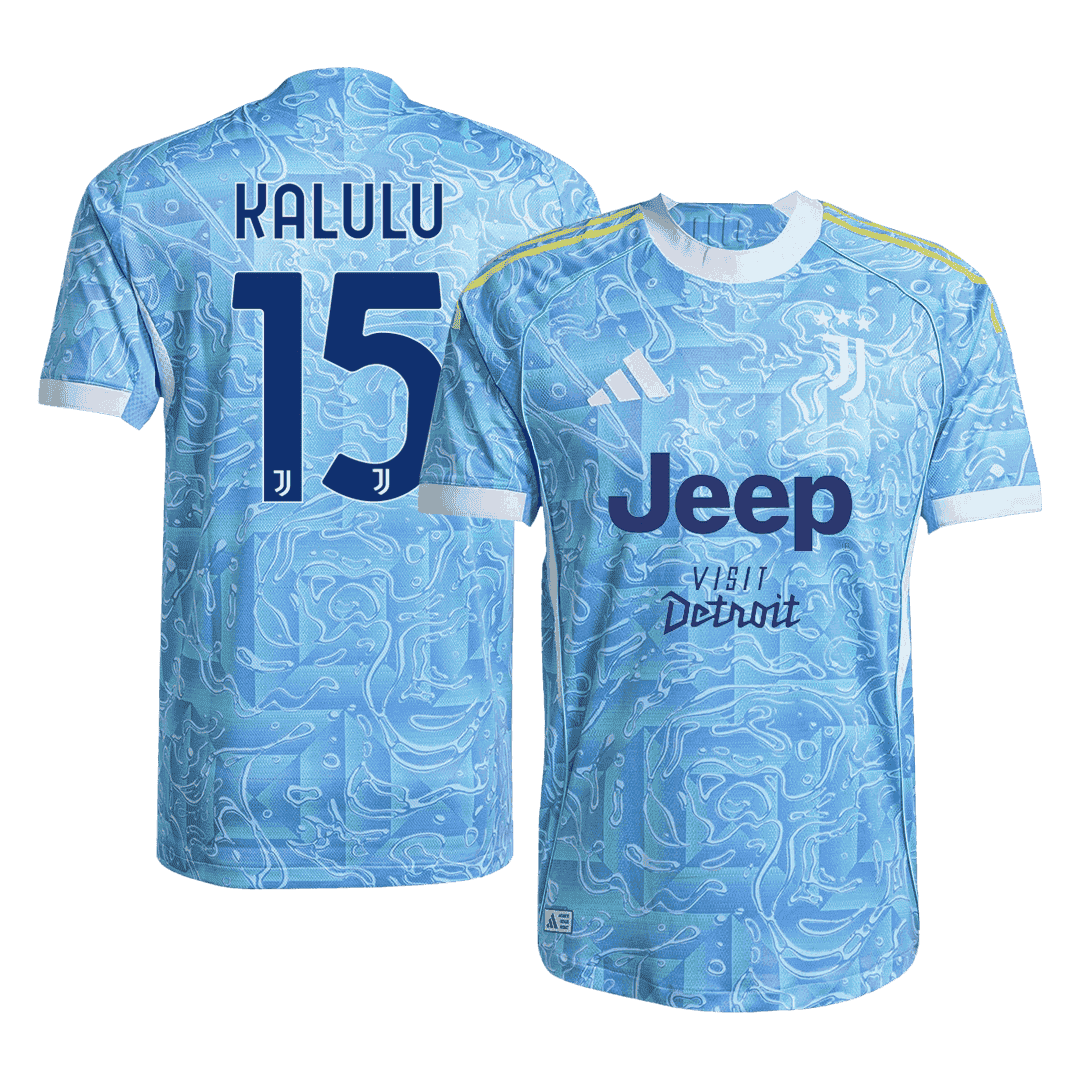 Auténtica camiseta de fútbol KALULU #15 Juventus visitante 2025/26