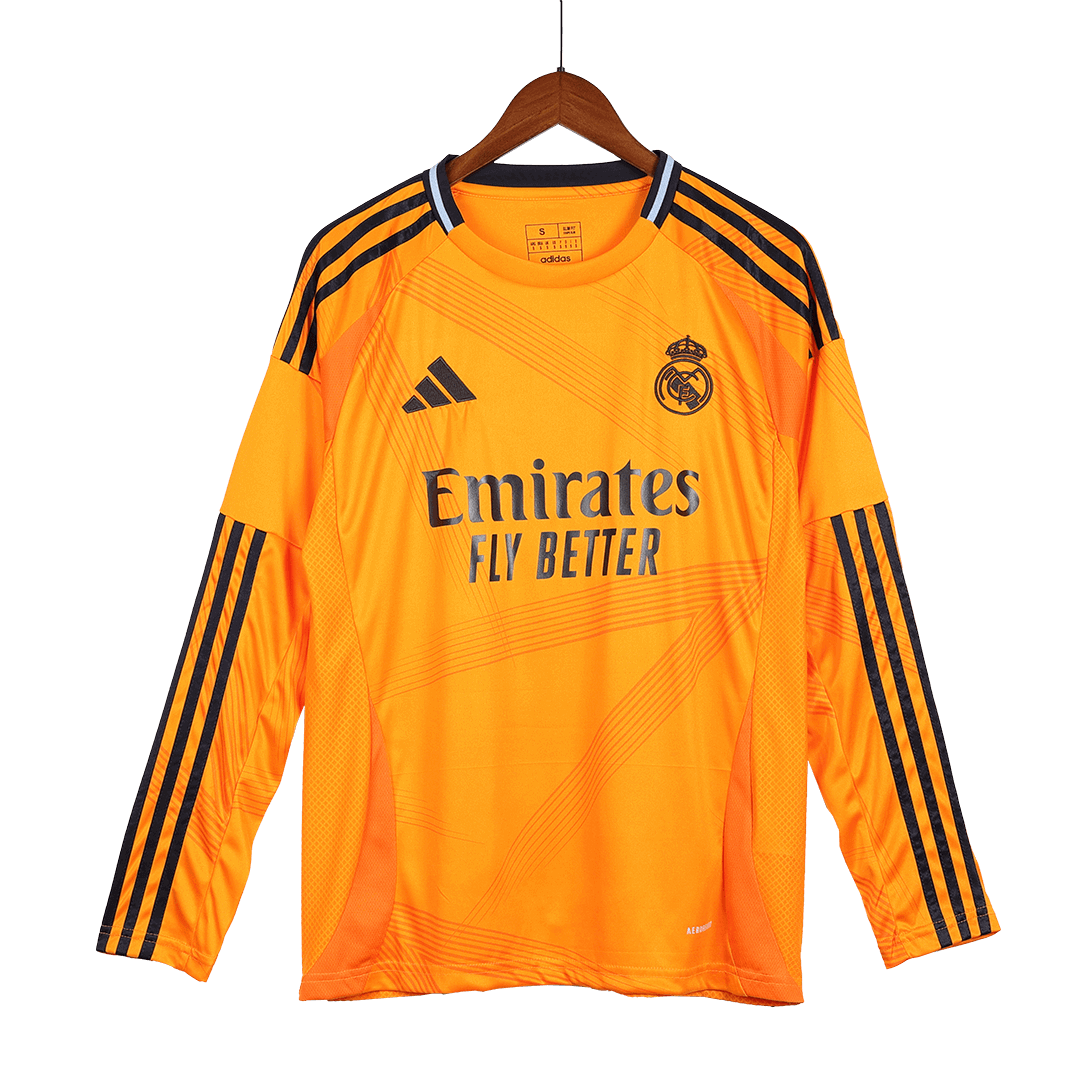 Camiseta de fútbol de manga larga de visitante del Real Madrid (talla grande)