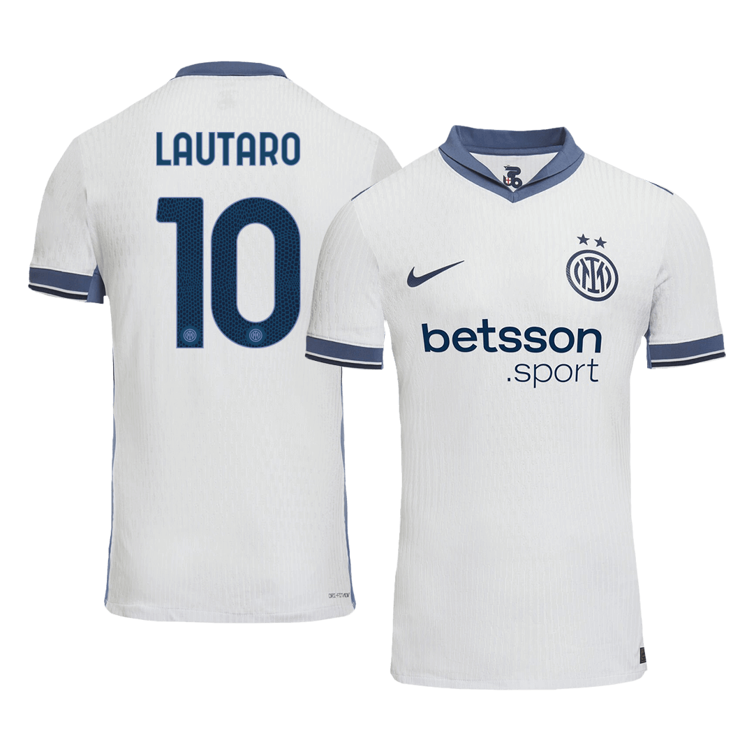 Camiseta de visitante auténtica del Inter de Milán LAUTARO #10 2024/25