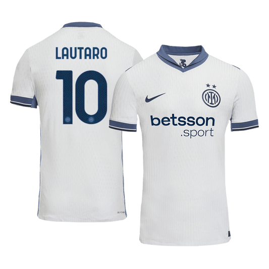 Camiseta de visitante auténtica del Inter de Milán LAUTARO #10 2024/25