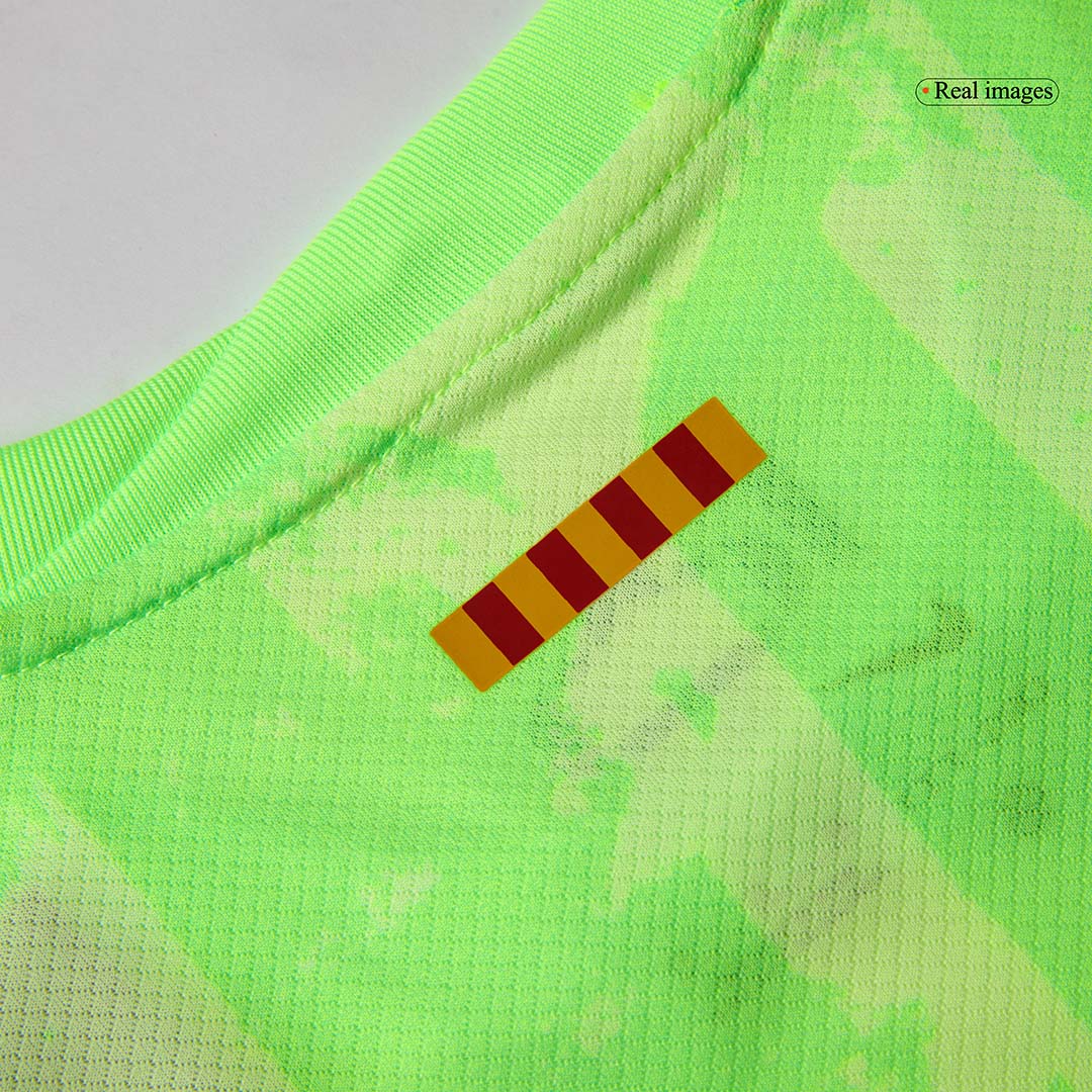 Kits de fútbol personalizados de tercera equipación del Barcelona para niños 2024/25