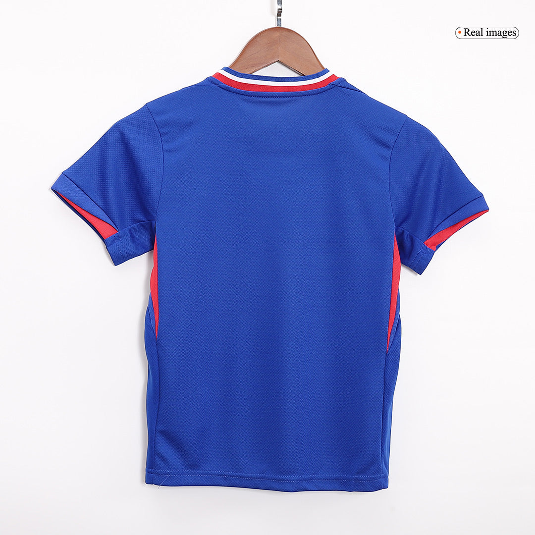 Kit de fútbol local de Francia para niños (camiseta y pantalón corto) Eurocopa 2024