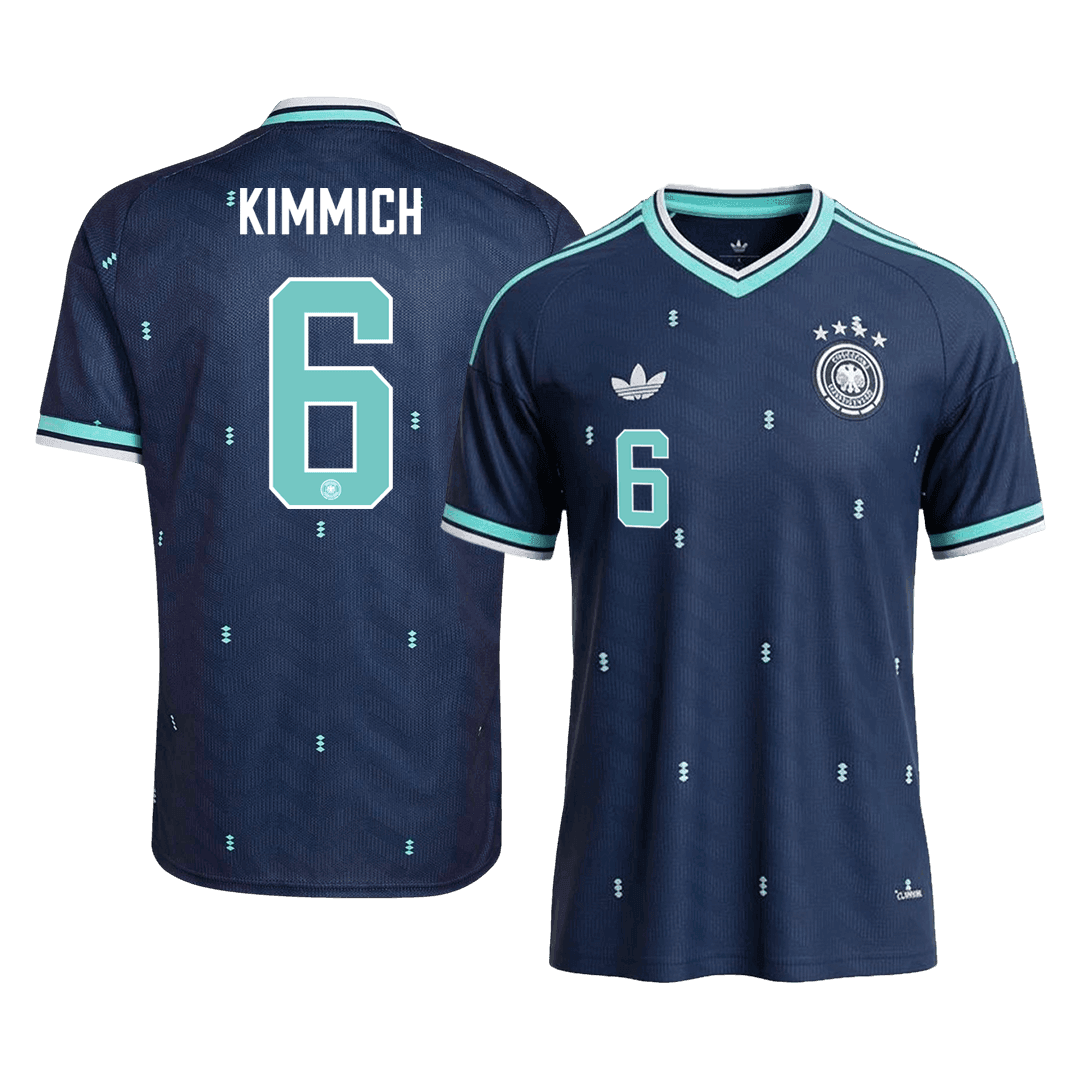 Camiseta de fútbol KIMMIC #6 Alemania, visitante, Copa Mundial 2026, azul marino