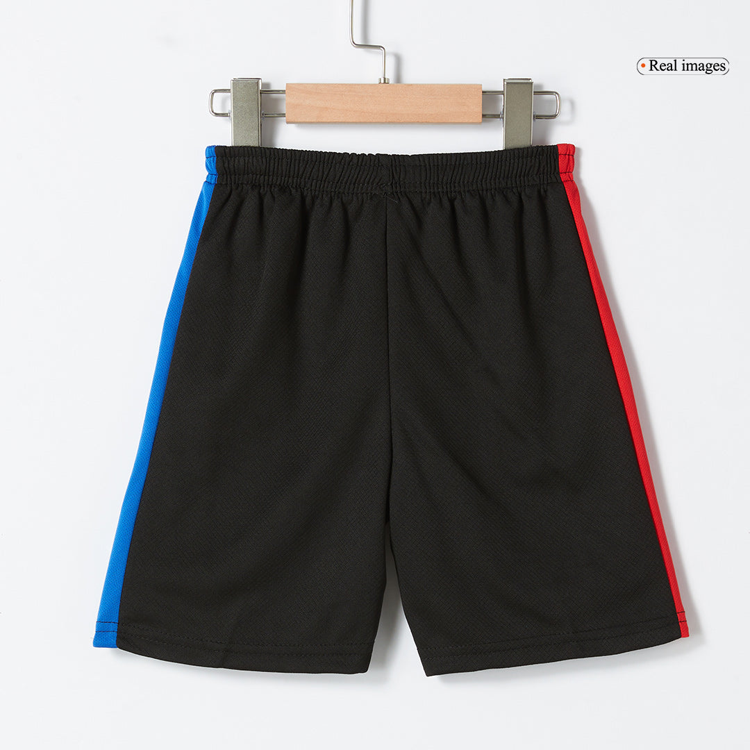 Kit de visitante del Barcelona para niño (Kit y pantalón corto) 2024/25 - Logotipo de Spotify sin texto
