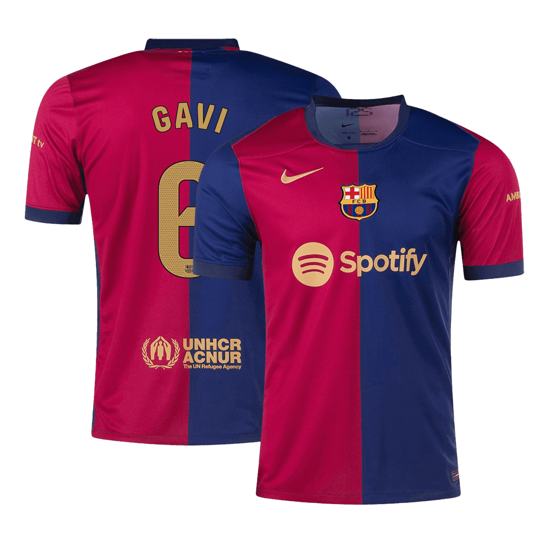 Camiseta de fútbol local del Barcelona GAVI #6 2024/25