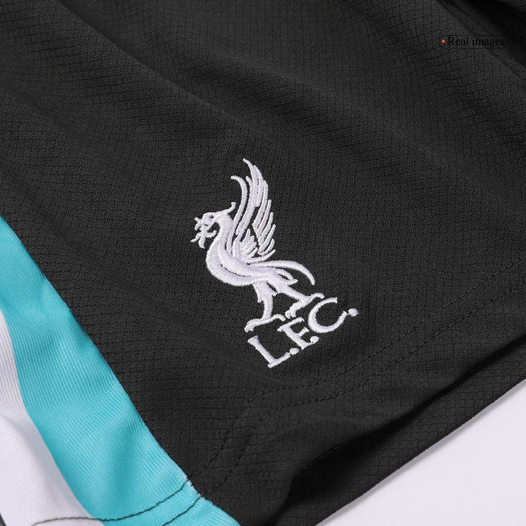 Kit de fútbol visitante del Liverpool para niños (camiseta y pantalón corto)