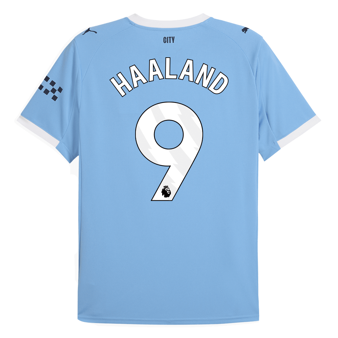 Camiseta de fútbol local del Manchester City HAALAND #9 2025/26 Azul