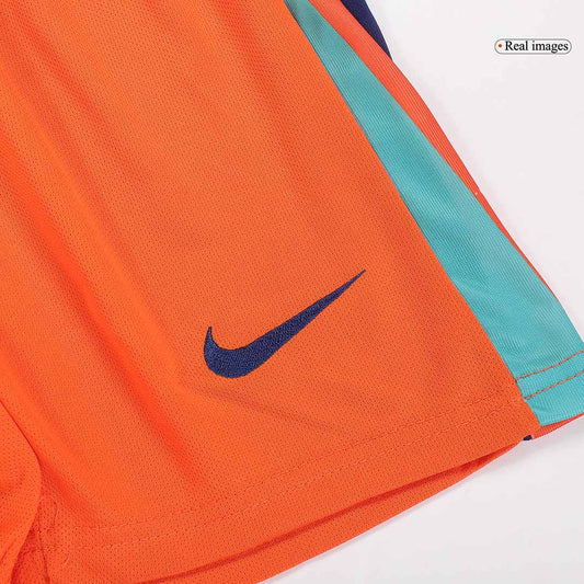Kit de fútbol local de Países Bajos para niños (Kit y pantalón corto) para la Eurocopa 2024