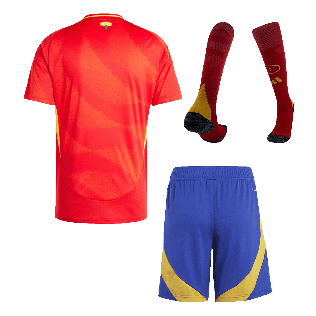 Kit de fútbol local de España (Kit, pantalón corto y medias) para la Eurocopa 2024