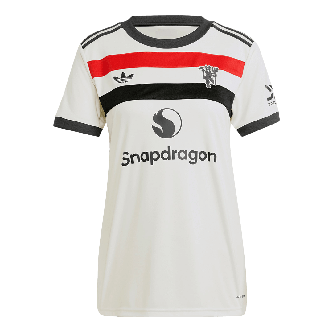 Camiseta de fútbol visitante del Manchester United para mujer 2024/25