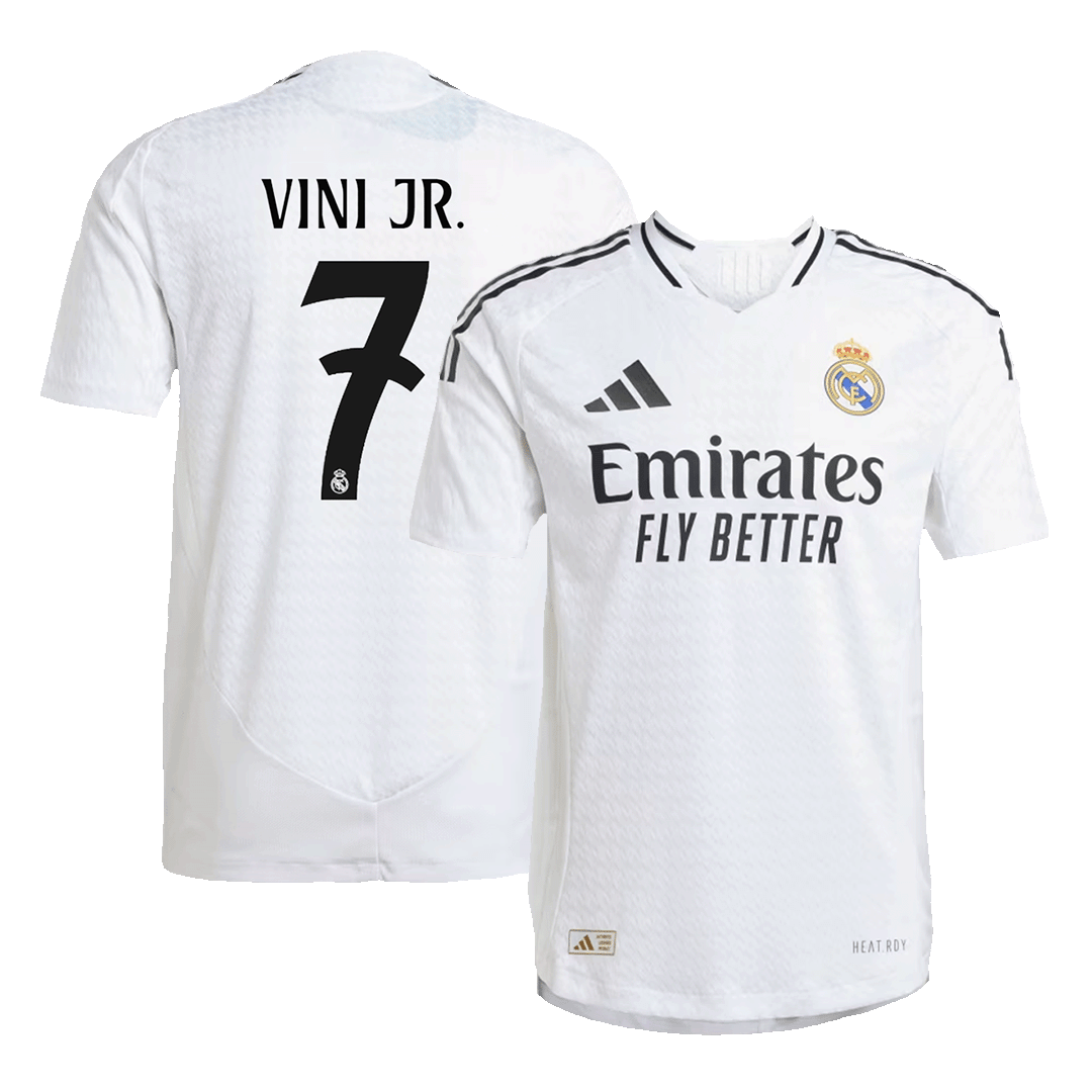 Camiseta de fútbol auténtica local VINI JR. #7 del Real Madrid