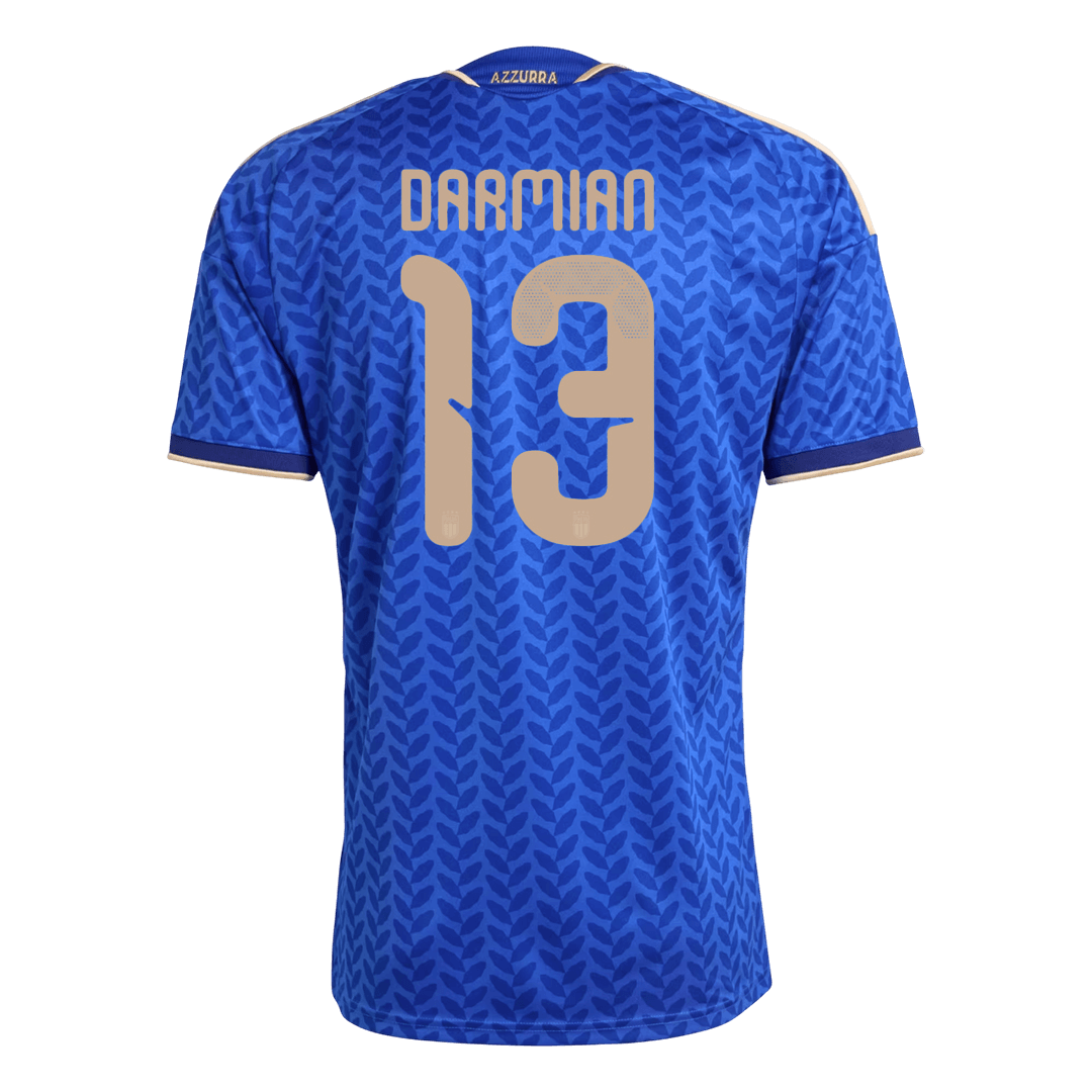 Camiseta de local de Italia para hombre, DARMIAN, número 13, Copa del Mundo 2026
