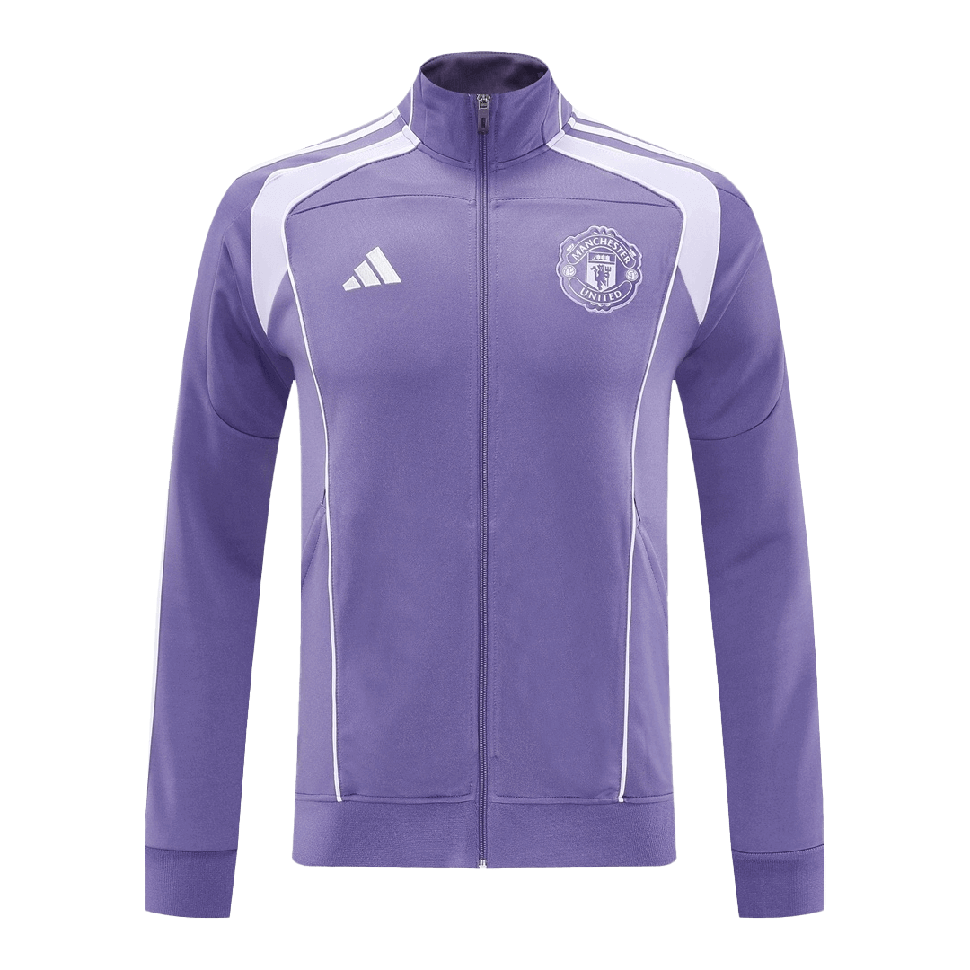 Kit de entrenamiento del Manchester United 25/26 (Chaqueta + Pantalones) Morado