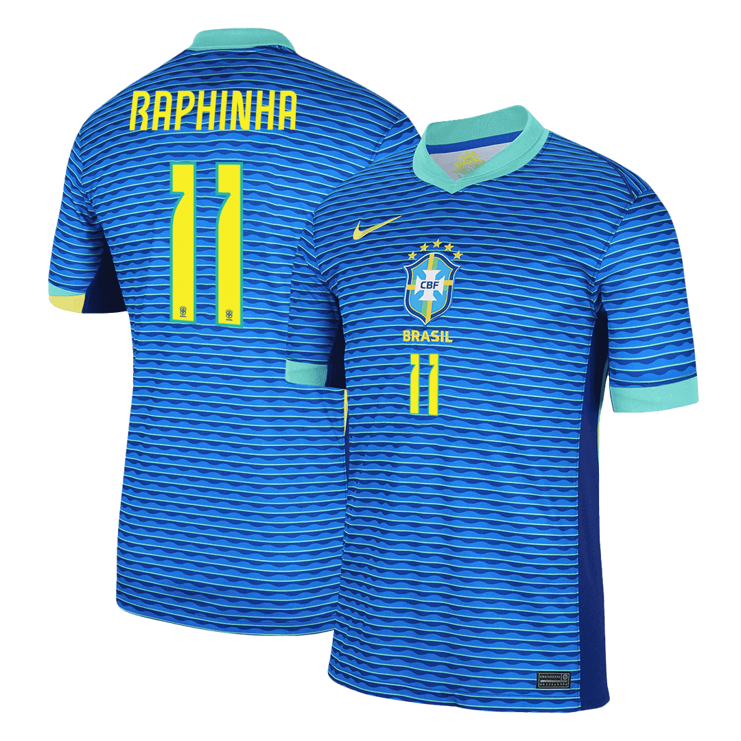 Camiseta de visitante de Brasil RAPHINHA #11 Copa América 2024
