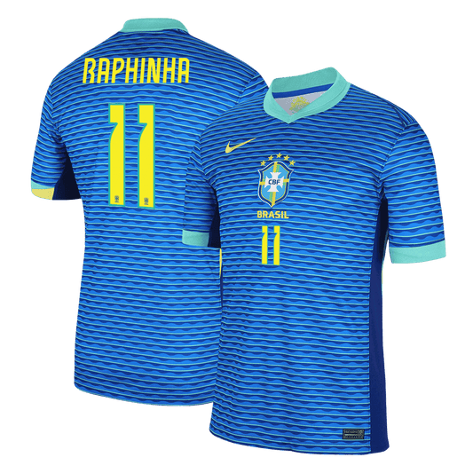 Camiseta de visitante de Brasil RAPHINHA #11 Copa América 2024