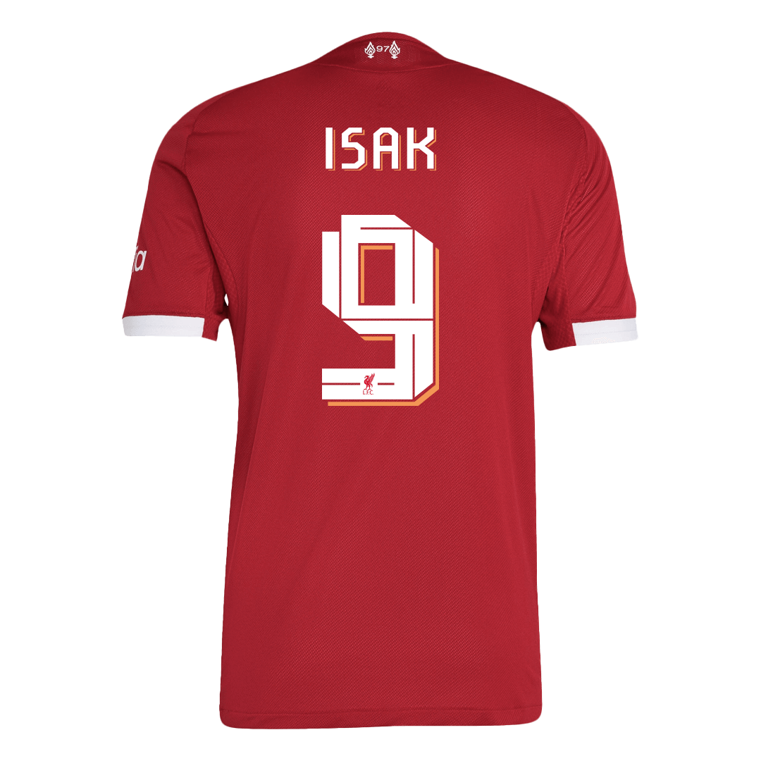 Camiseta de fútbol local auténtica del Liverpool ISAK #9 25/26, roja - UCL