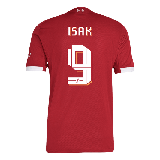 Camiseta de fútbol local auténtica del Liverpool ISAK #9 25/26, roja - UCL