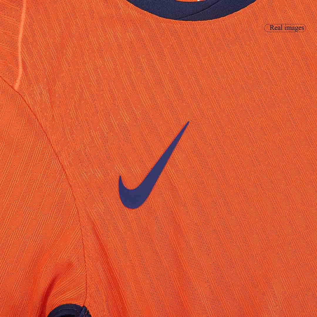 Camiseta auténtica de fútbol local de los Países Bajos para la Eurocopa 2024