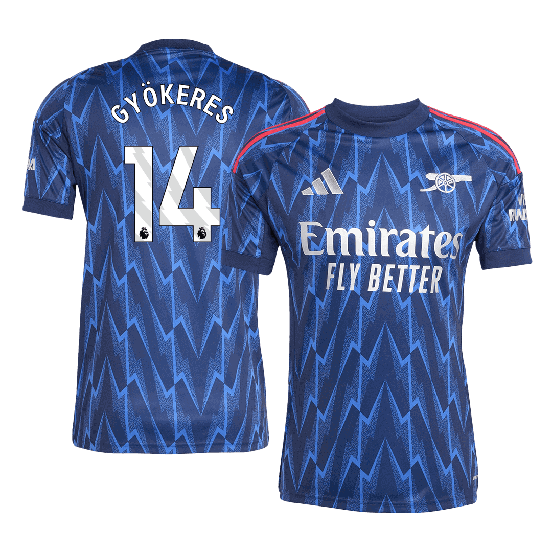 Camiseta de fútbol GYÖKERES #14 Arsenal Segunda equipación 2025/26 Azul