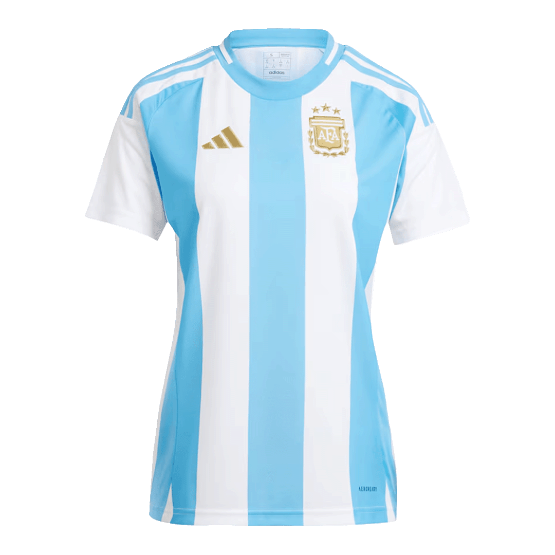 Camiseta de fútbol local de Argentina para mujer Copa América 2024