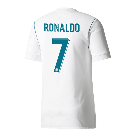 Camiseta de fútbol vintage del Real Madrid RONALDO #7 Local 2017/18