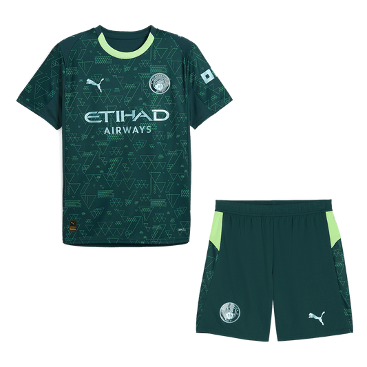 Kit de fútbol visitante del Manchester City (camiseta y pantalón corto) 2025/26