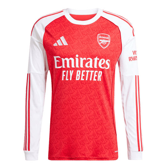 Camiseta de fútbol de manga larga del Arsenal 2025/26, roja