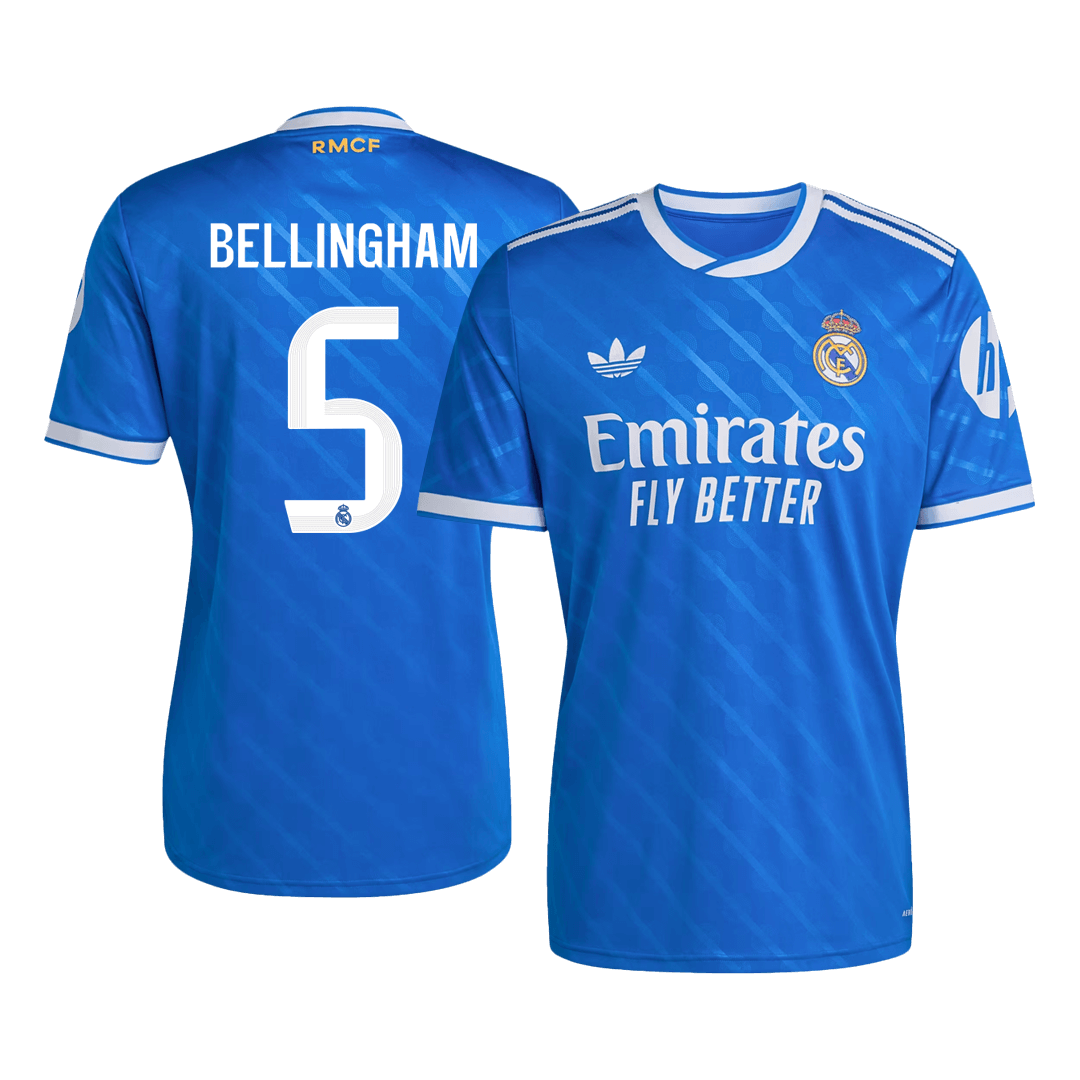 Camiseta de fútbol del Real Madrid BELLINGHAM #5 2025/26