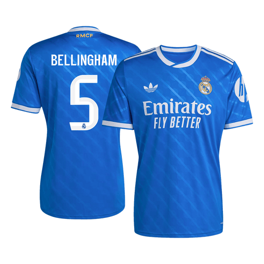 Camiseta de fútbol del Real Madrid BELLINGHAM #5 2025/26