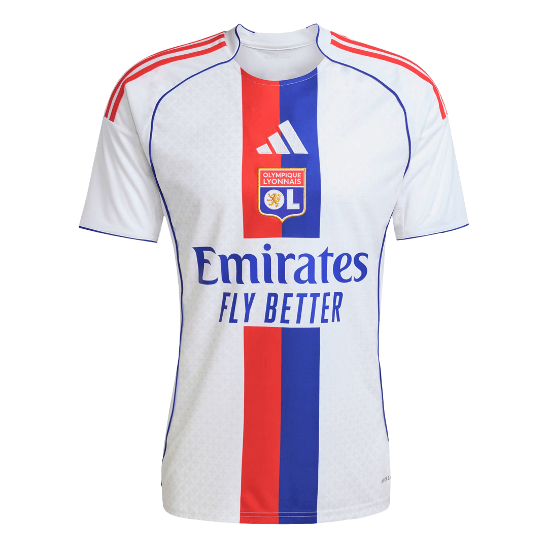 Camiseta Futbol Olympique Lyonnais Primera Equipación 25/26 Blanca