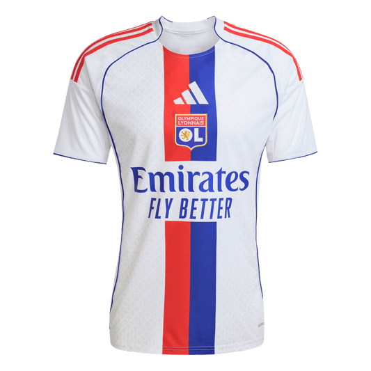 Camiseta Futbol Olympique Lyonnais Primera Equipación 25/26 Blanca