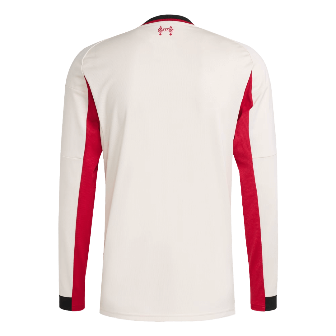 Camiseta de manga larga de visitante del Livepool 25/26 blanca