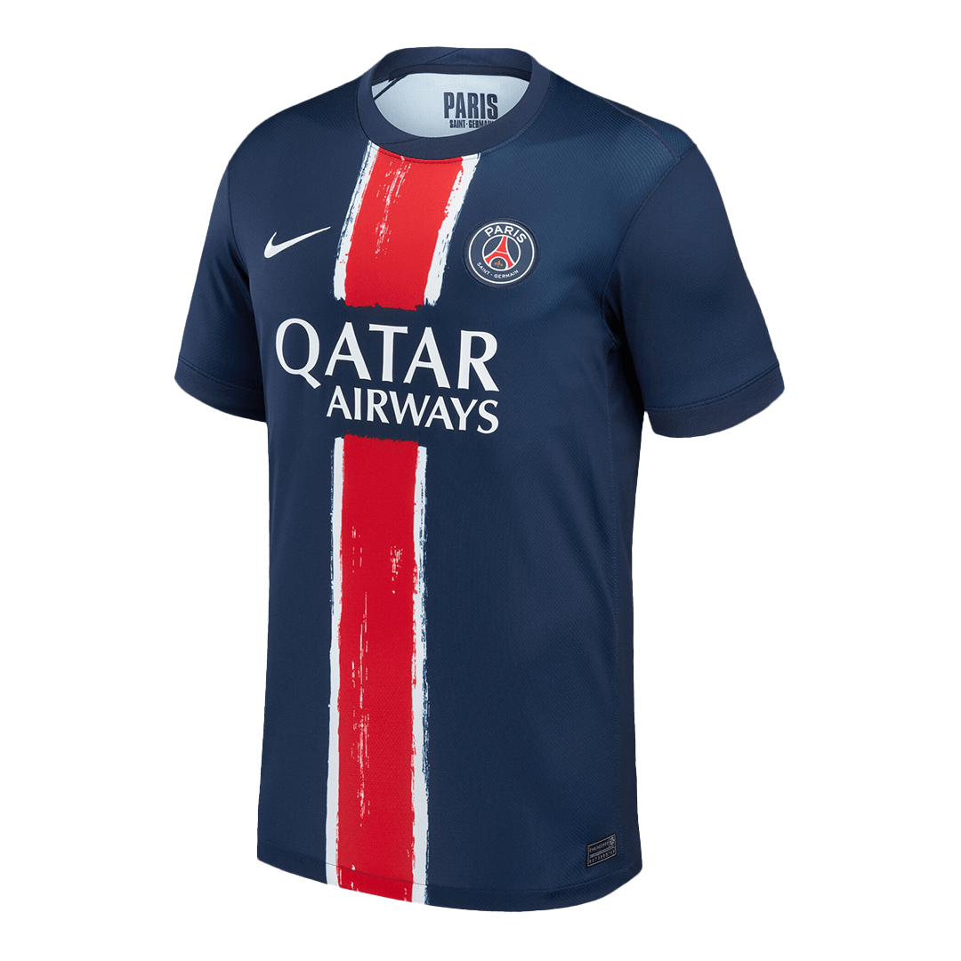Camiseta de fútbol KVARATSKHELIA #7 PSG Primera equipación 2024/25 Azul marino - UCL
