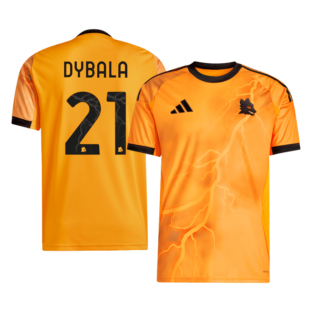 Camiseta de fútbol visitante de la Roma DYBALA #21 2025/26