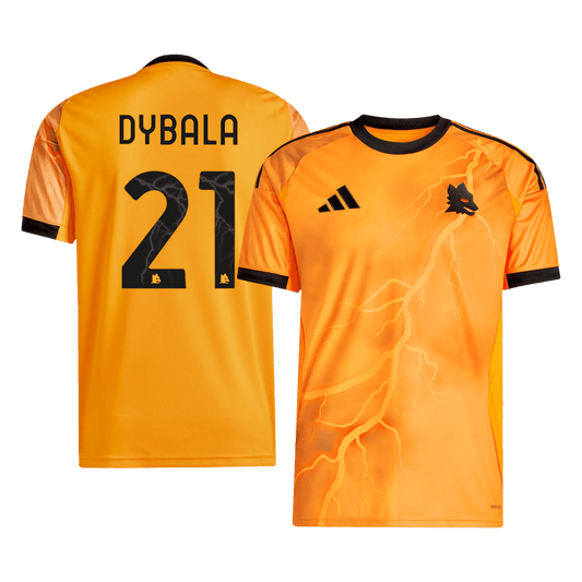 Camiseta de fútbol visitante de la Roma DYBALA #21 2025/26