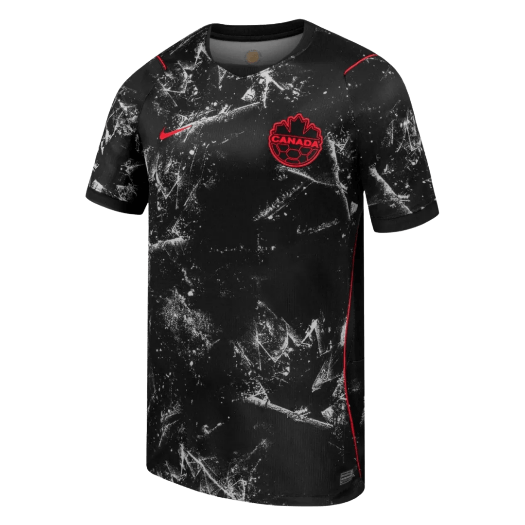 Camiseta de visitante de Canadá para la Copa Mundial 2026, color negro.